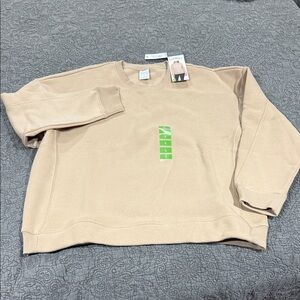 Beige Crewneck Sweatshirt